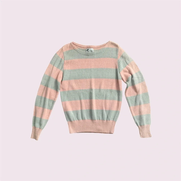 Pink and gray striped the woolrich sweater - Picture 1 of 7